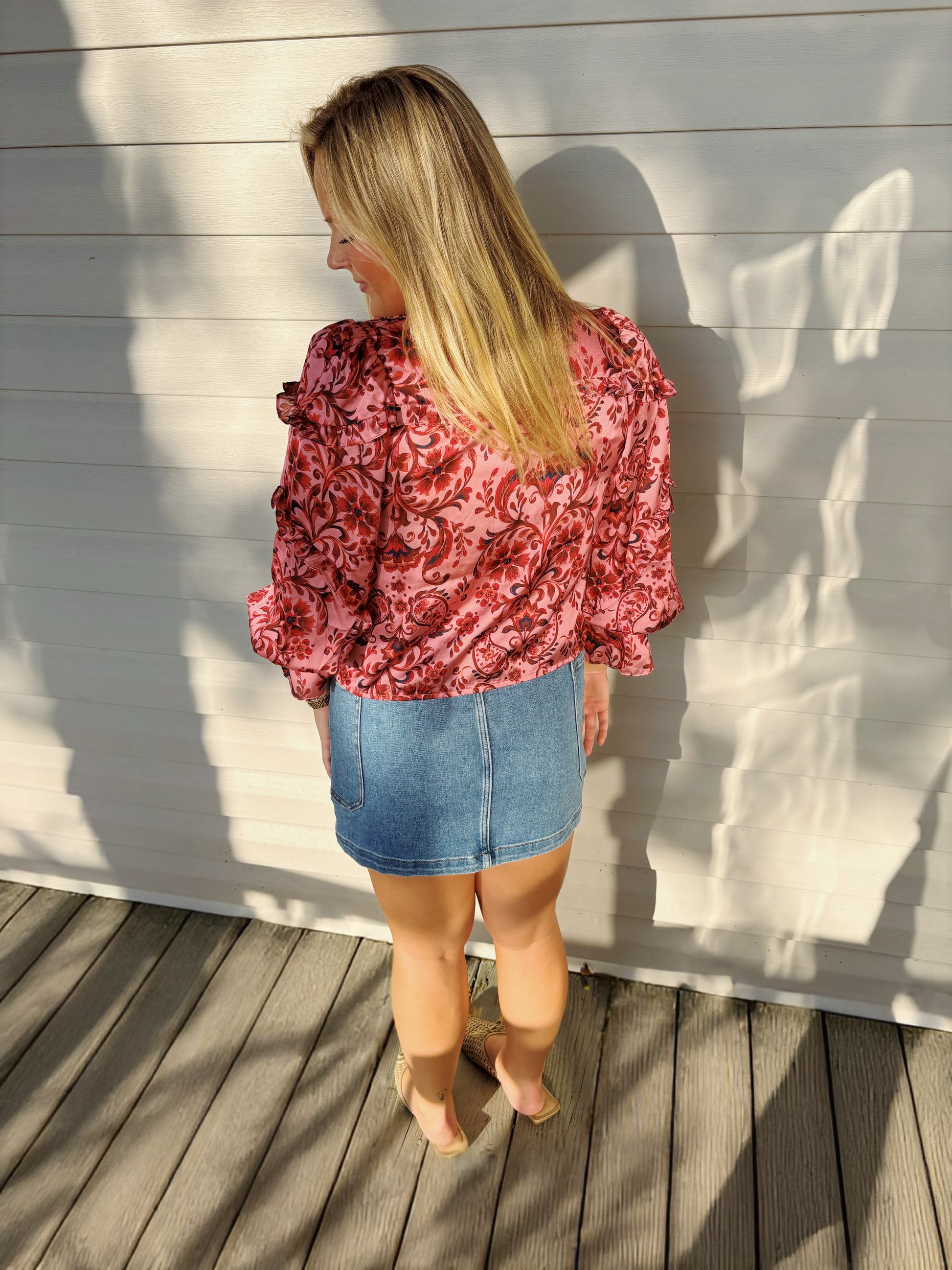 Pink Poppy Blouse