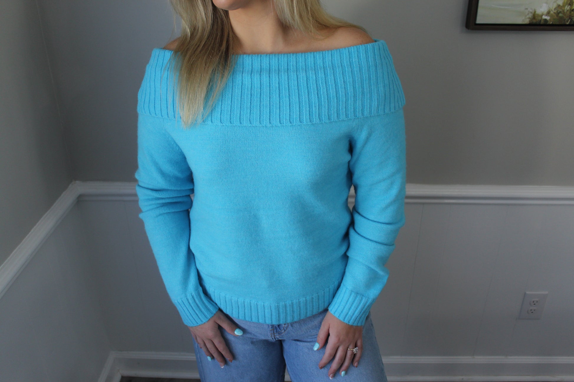 True Turquoise Sweater