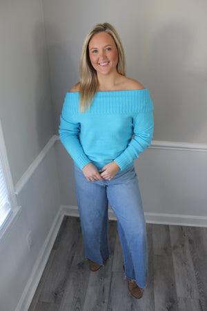 True Turquoise Sweater