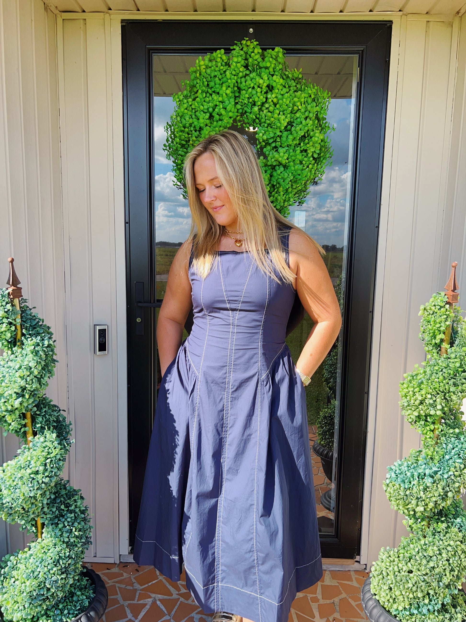 Midnight Magnolia Dress
