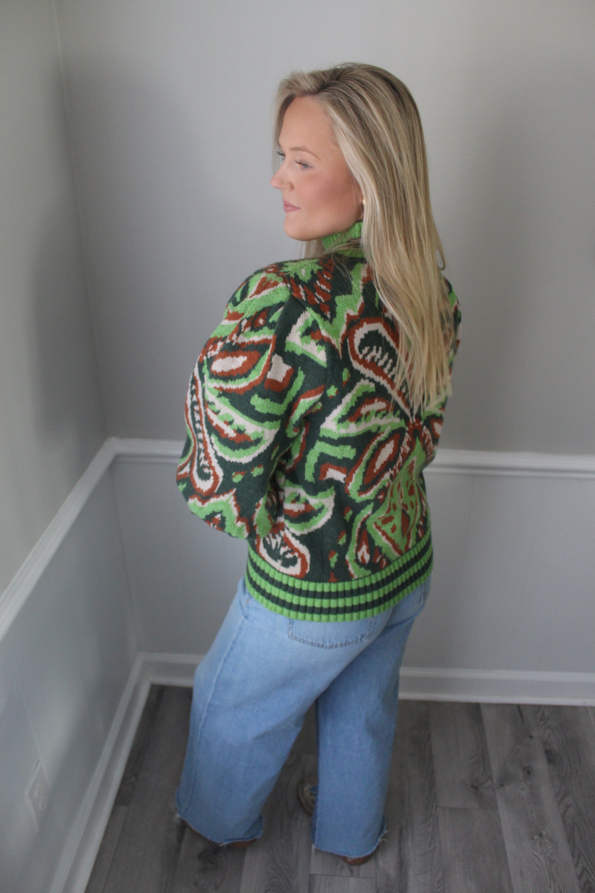 Graphic Knit Sweater