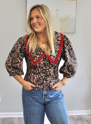 Wild In Red Blouse