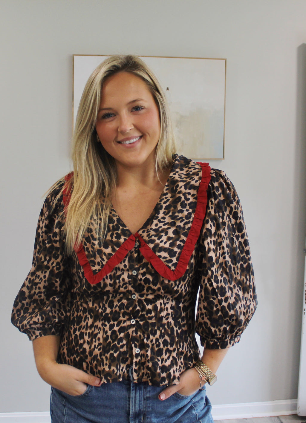Wild In Red Blouse