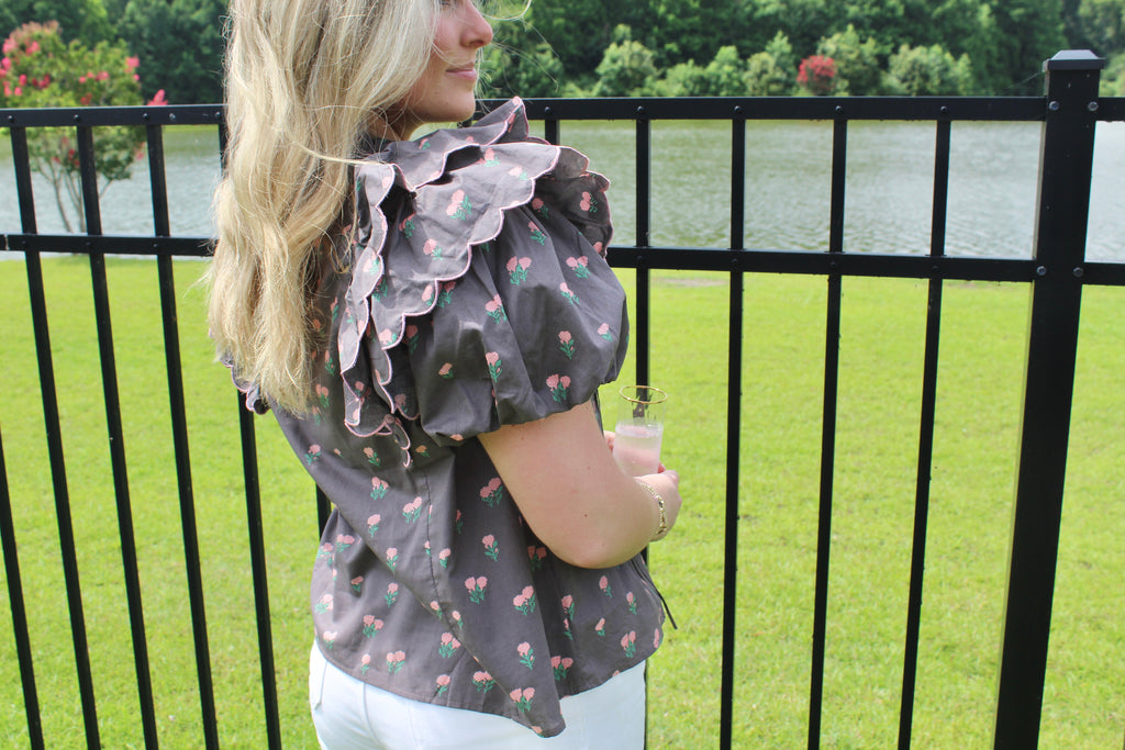 Ruffle Puff Blouse