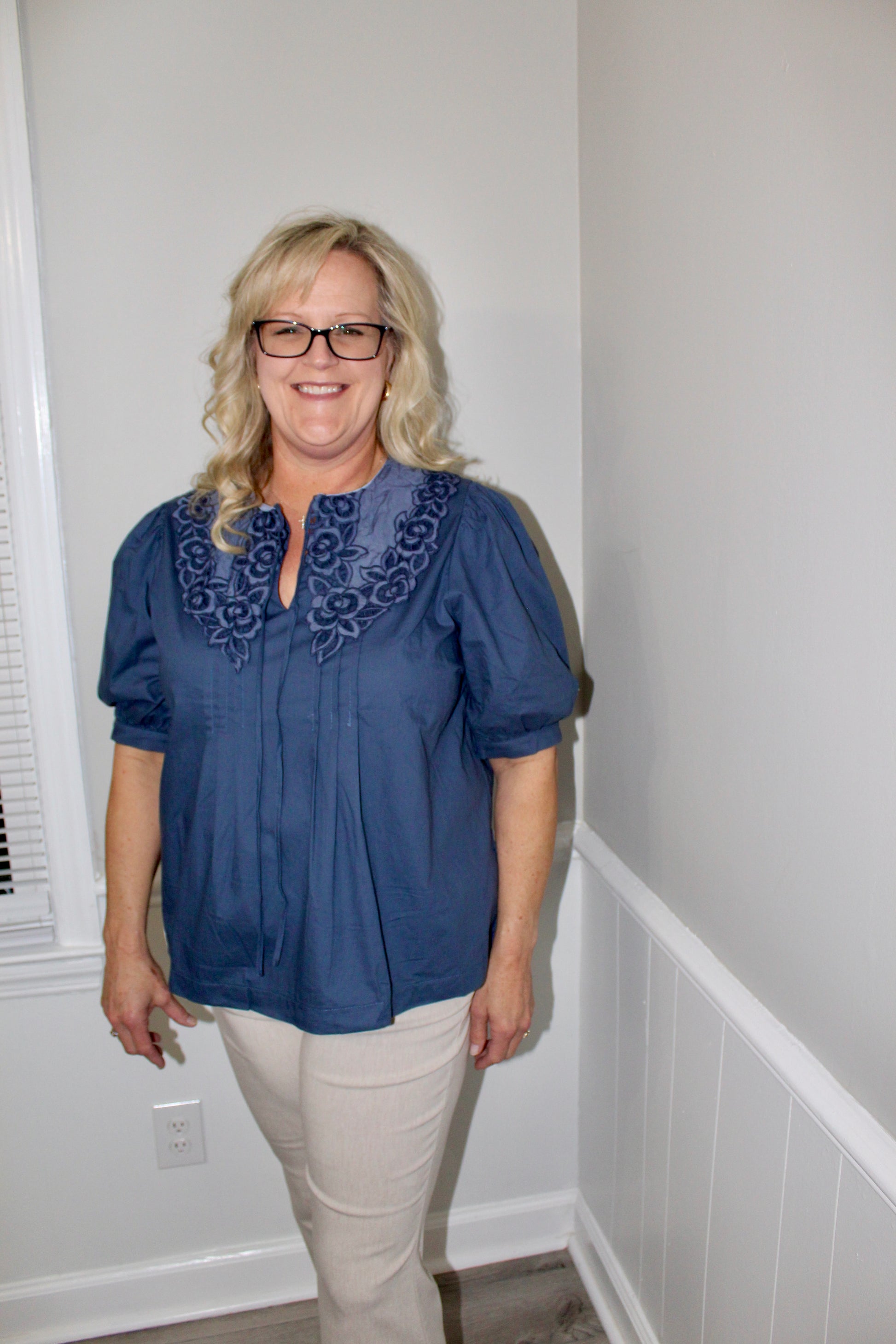 Navy Nights Blouse
