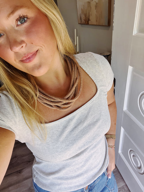 Butterscotch Rope Necklace